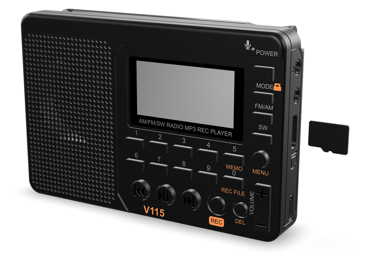 The Qur'ān Radio+ with its TDBR library card